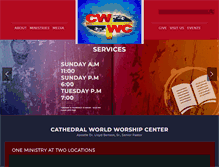 Tablet Screenshot of cathedralworldworship.org